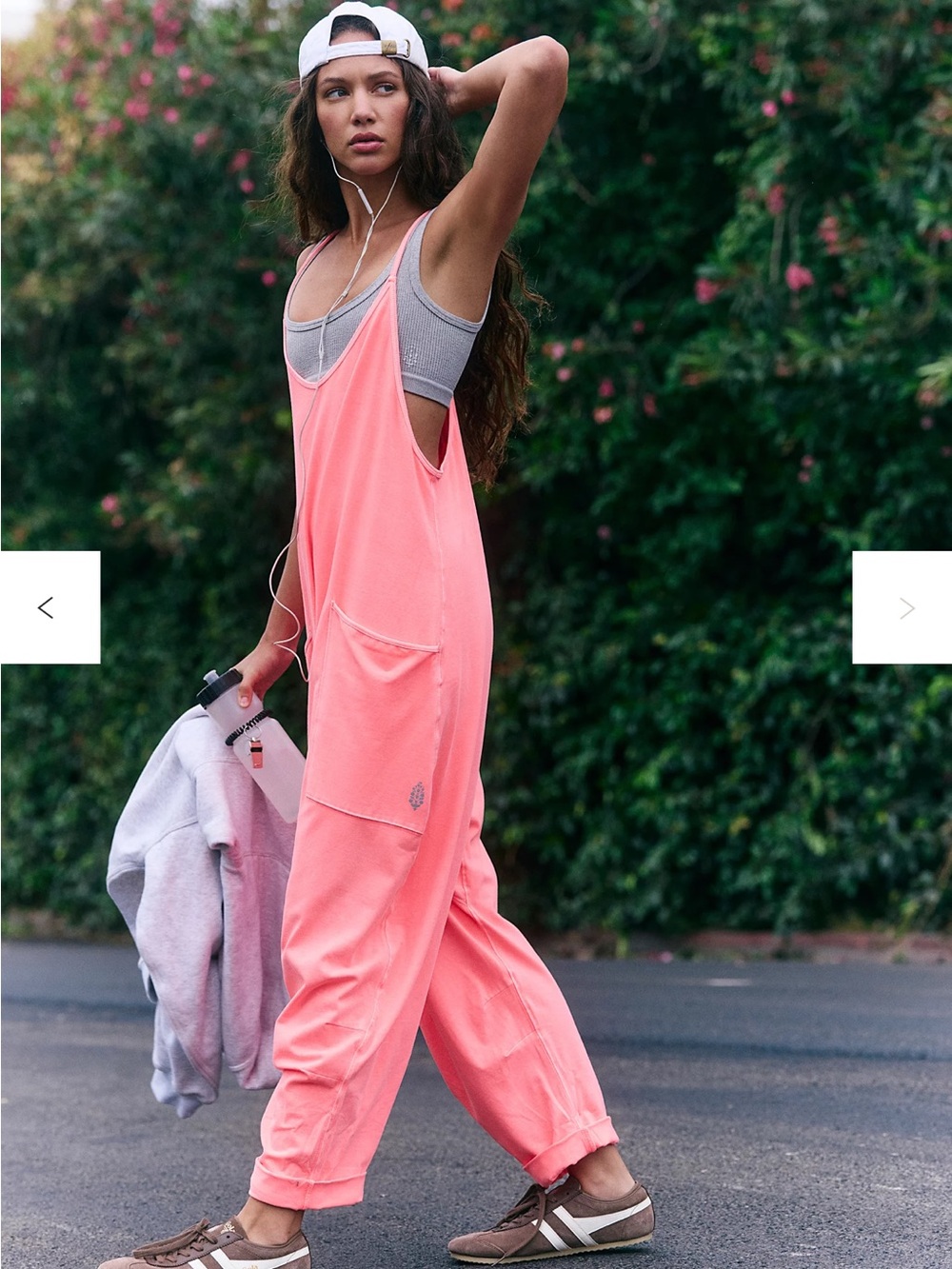 Free People Hot Shot onesie Hibiscus S